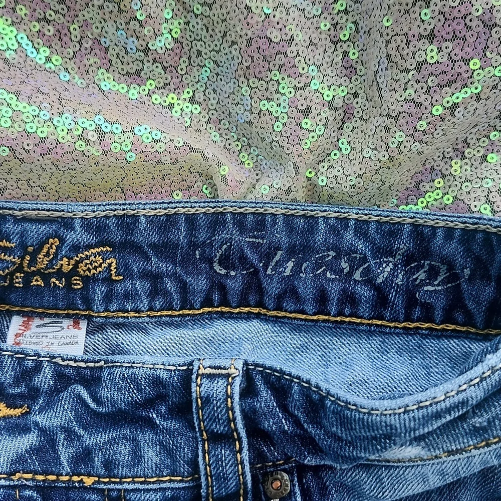 Silver Blue Jean Shorts Classic Cut-Off Style Tuesday 27! - Picture 3 of 3